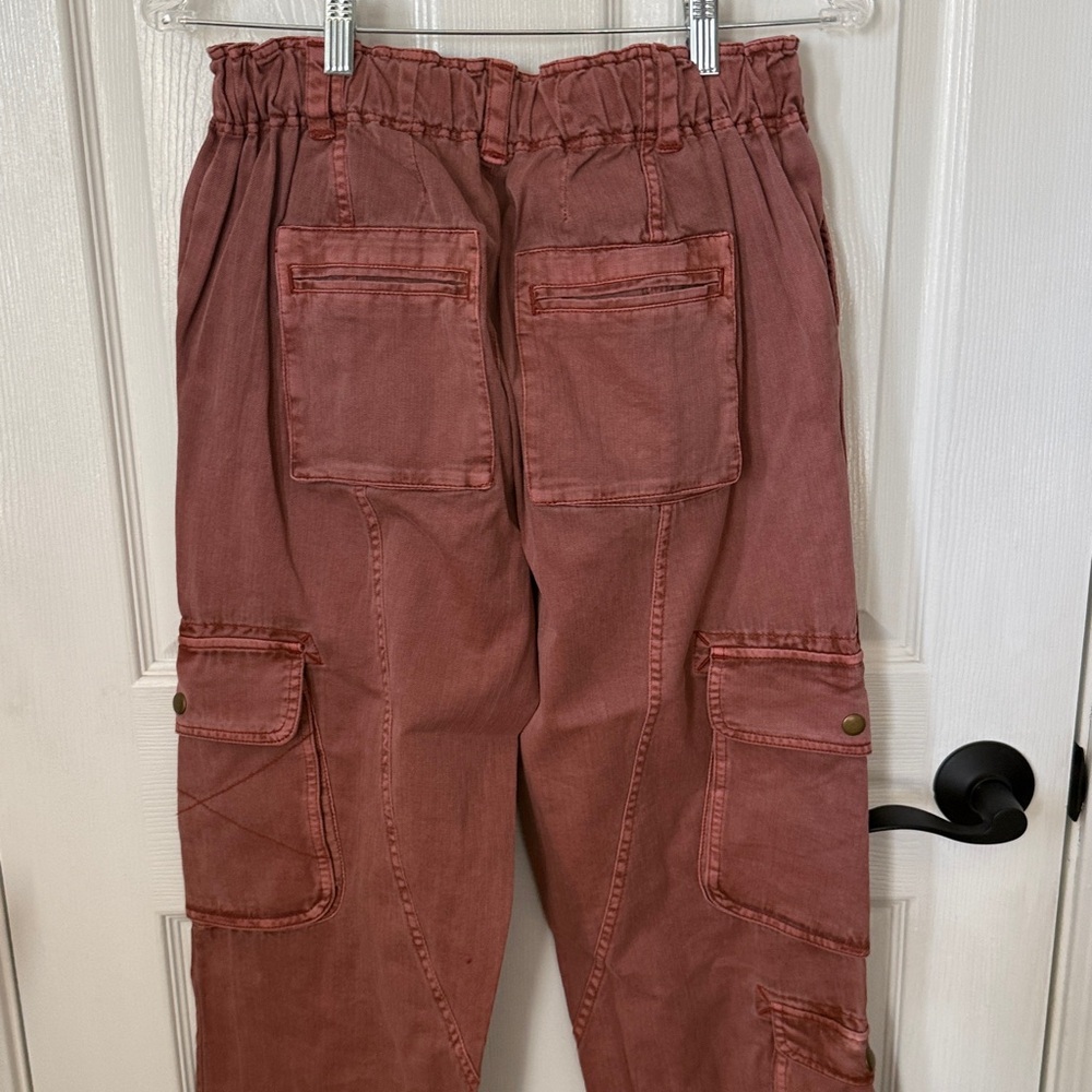 Rust Cargo Pants With Pockets - image 4